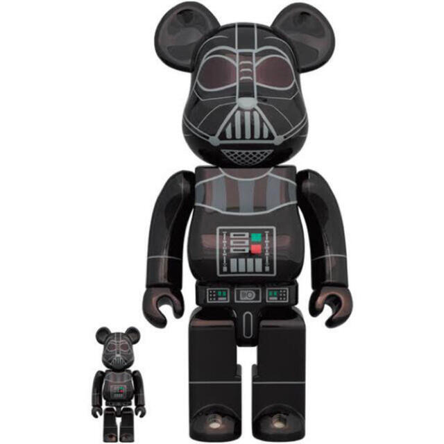 BE@RBRICK DARTH VADER Chrome 100％ & 400％