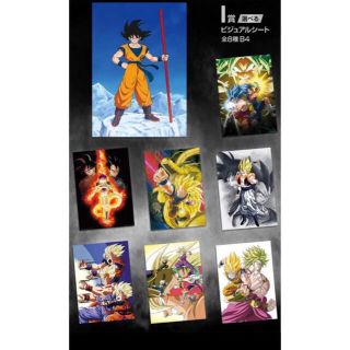 ドラゴンボール　一番くじ　I賞　ビジュアルシート　全8種(アニメ/ゲーム)