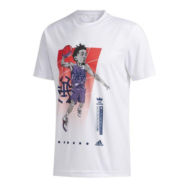 adidas(アディダス)のadidas ドノバンミッチェル バスケ グラフィック 半袖 Tシャツ XXL メンズのトップス(Tシャツ/カットソー(半袖/袖なし))の商品写真