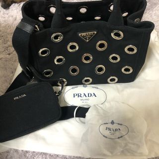 PRADA - プラダ カナパ グロメット【美品・１回使用したのみ】の ...