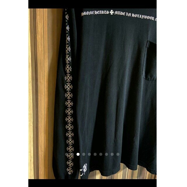 Chrome Hearts(クロムハーツ)の激レア♥クロムハーツ♥CHプラスチャームロゴ♥ロンＴ♥ブラックアイパッチ fr2 メンズのトップス(Tシャツ/カットソー(七分/長袖))の商品写真