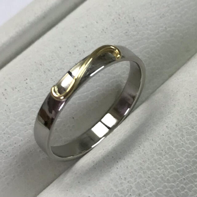 リング(指輪)✨ペアで55,000円✨Pt900&K18イエローゴールド/Sデザインペアリング