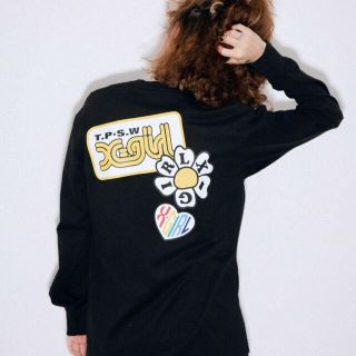 エックスガール(X-girl)のPRINTED PATCH L/S TEE(Tシャツ/カットソー(七分/長袖))