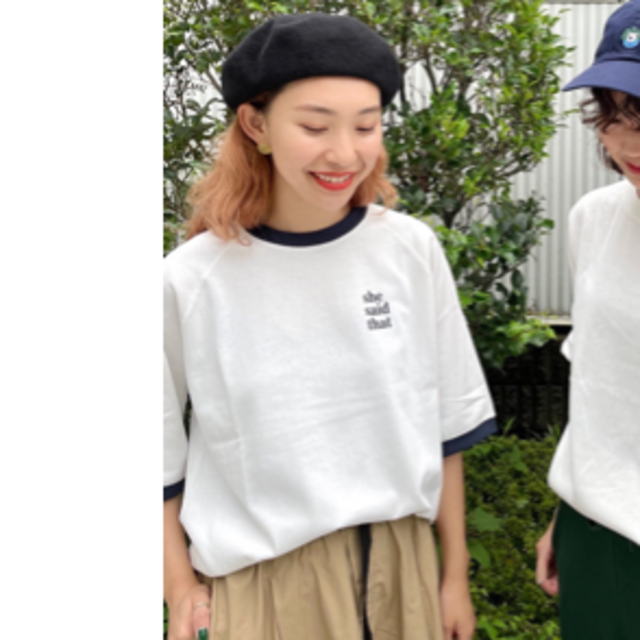 niko and...(ニコアンド)のa☻様専用【新品】she said that コラボビッグリンガーTシャツ レディースのトップス(Tシャツ(半袖/袖なし))の商品写真