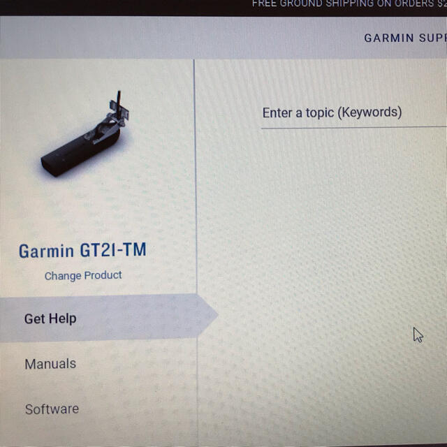 GARMIN(ガーミン)のGARMIN ガーミン GT21-TM 8pin クリアビュー・通常2D振動子　 スポーツ/アウトドアのフィッシング(その他)の商品写真