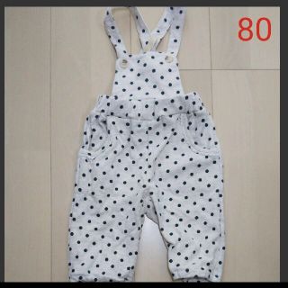 ベルメゾン(ベルメゾン)の【未着用】サロペット ドット 80cm ベルメゾン(パンツ)