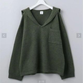 ビューティアンドユースユナイテッドアローズ(BEAUTY&YOUTH UNITED ARROWS)のroku beauty&youth ウールカシミヤセーラーカラーニット(ニット/セーター)