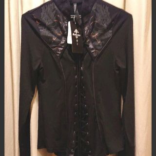 オッズオン(OZZON)の【新品】Ozz Croce カットソー ブラック(カットソー(長袖/七分))