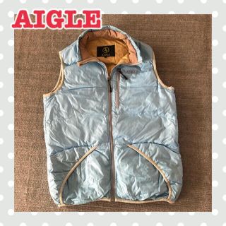 エーグル(AIGLE)のエーグル ダウンベスト ダウンジャケット/ダウン90% 防寒 アウトドア(ダウンジャケット)