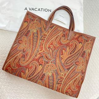 トゥモローランド(TOMORROWLAND)のaki様専用　A VACATION TANK PAISLEY オレンジ(ハンドバッグ)