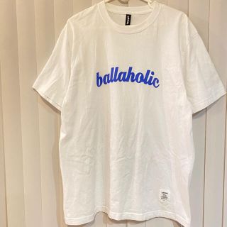 ballaholic  Tシャツ L ホワイト×ブルー(バスケットボール)