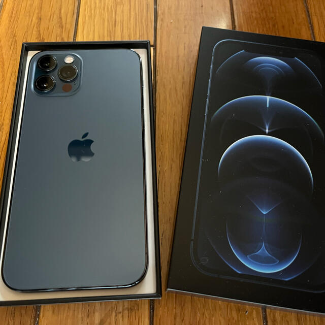 名入れ無料】 128GB iPhone12Pro SiMフリー済 パシフィックブルー