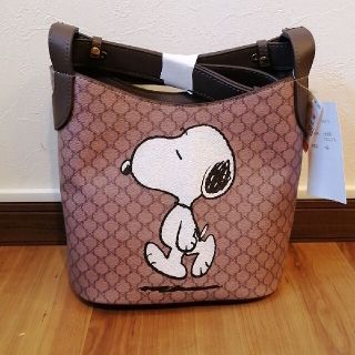 スヌーピー(SNOOPY)の最安値 スヌーピー スクエアショルダーバッグ / ベージュ(ショルダーバッグ)