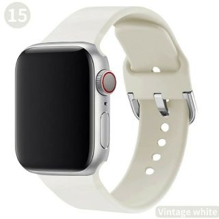 Apple Watch ソフト バンド 38/40mm ビンテージホワイト(腕時計)