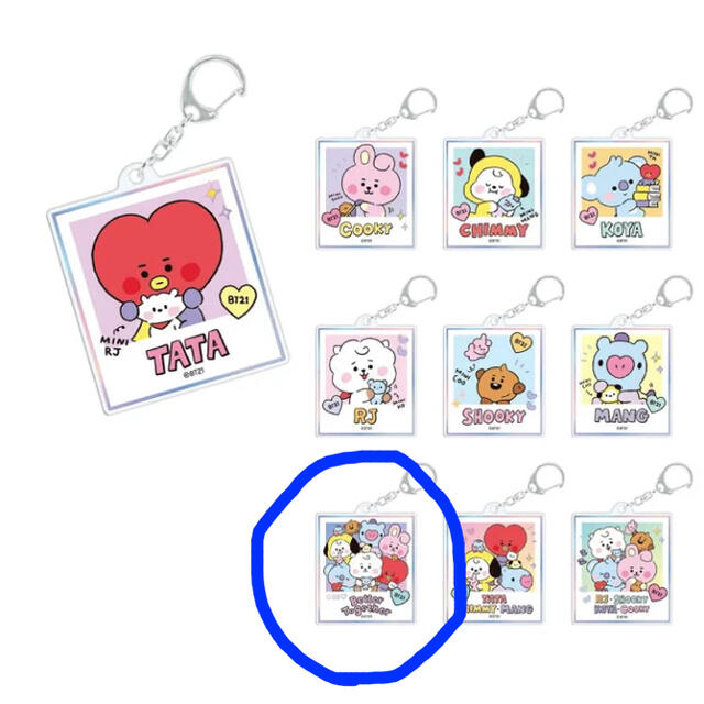 bt21 アクリルキーホルダー エンタメ/ホビーのタレントグッズ(アイドルグッズ)の商品写真