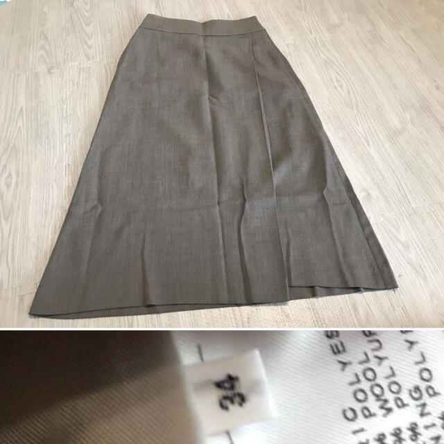 IENA(イエナ)の2020AW ビエラトラペーズラップスカート レディースのスカート(ロングスカート)の商品写真