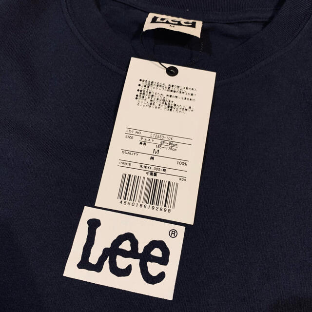 Lee リー ボックスロゴTシャツ BOX LOGO 紺 M メンズのトップス(Tシャツ/カットソー(半袖/袖なし))の商品写真