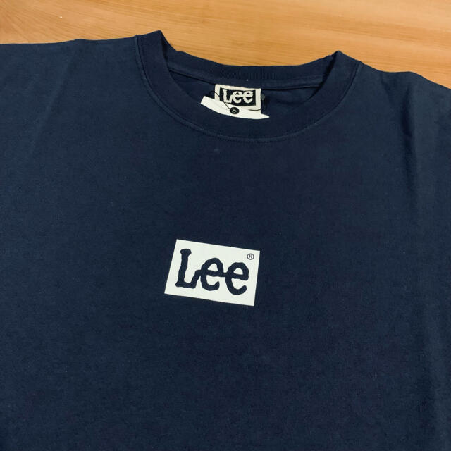 Lee リー ボックスロゴTシャツ BOX LOGO 紺 M メンズのトップス(Tシャツ/カットソー(半袖/袖なし))の商品写真