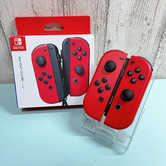 美品 人気カラー 廃盤レッドSwitch 左右セット ジョイコンJoy-ConNintendo