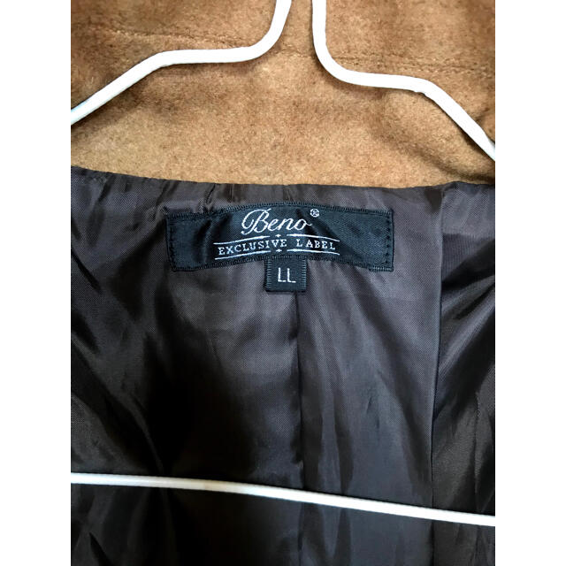 新品セール　トレンチコート　ベージュ　LLサイズ メンズのジャケット/アウター(ピーコート)の商品写真