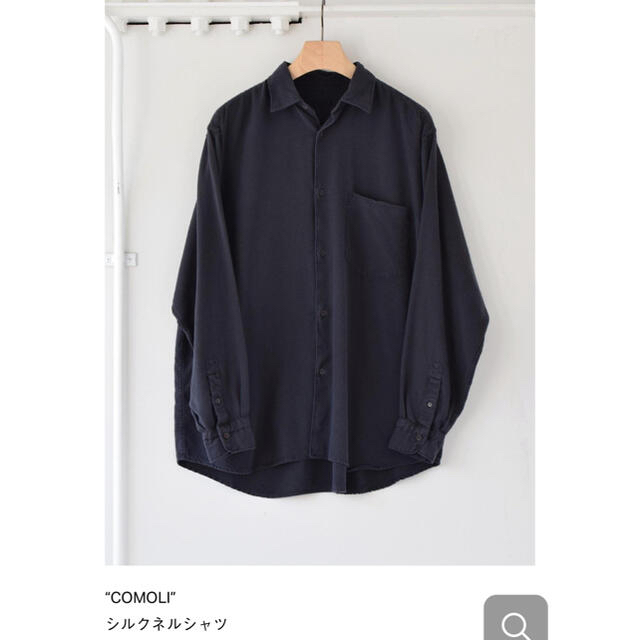 COMOLI(コモリ)の新品　COMOLI (コモリ) シルクネル シャツ  メンズのトップス(シャツ)の商品写真