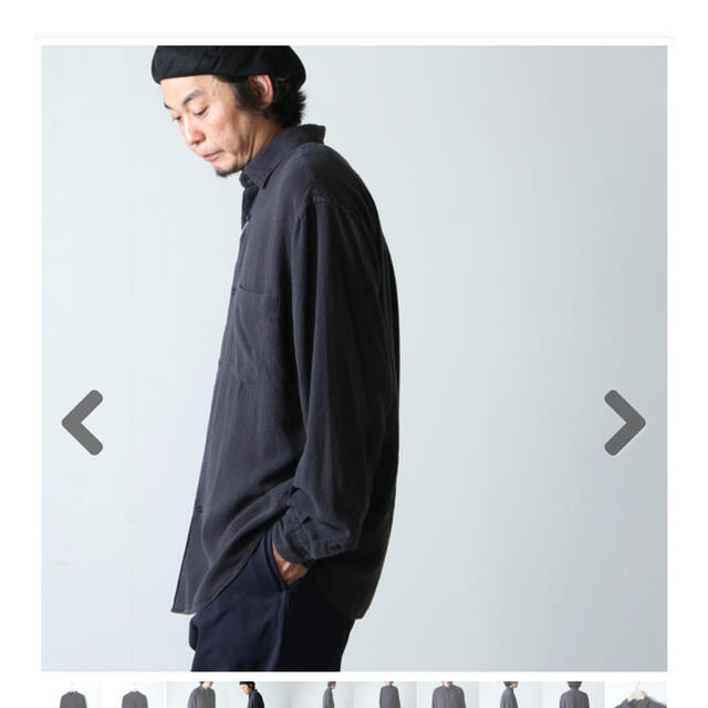 COMOLI(コモリ)の新品　COMOLI (コモリ) シルクネル シャツ  メンズのトップス(シャツ)の商品写真