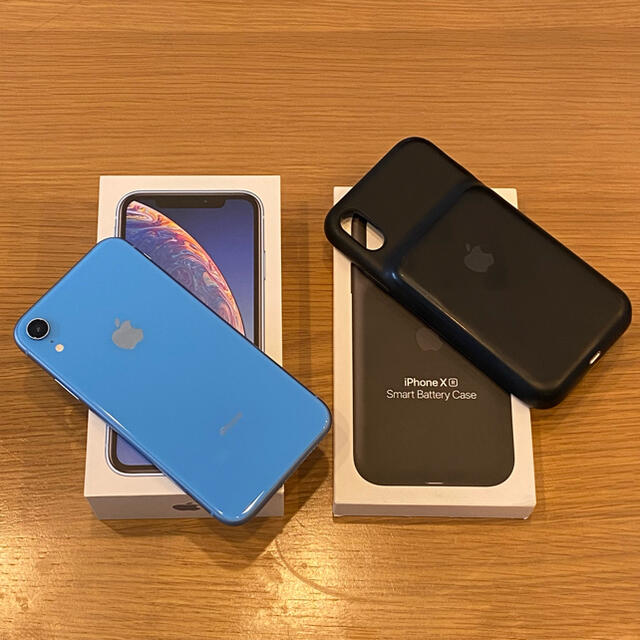 20190525容量iPhone XR 256GB Blue & 純正Battery Case