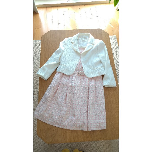 女児　ワンピース&ジャケット　130 キッズ/ベビー/マタニティのキッズ服女の子用(90cm~)(ドレス/フォーマル)の商品写真