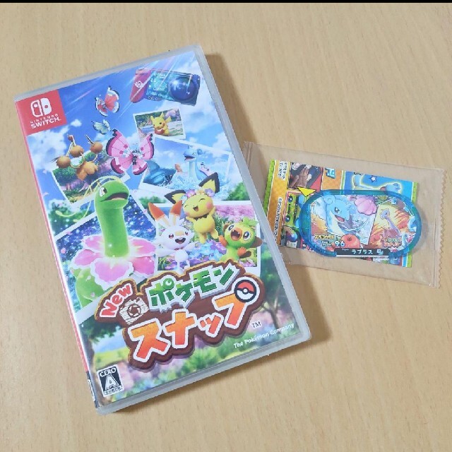 Nintendo Switch(ニンテンドースイッチ)の【新品・特典付き】New ポケモンスナップ Switch エンタメ/ホビーのゲームソフト/ゲーム機本体(家庭用ゲームソフト)の商品写真