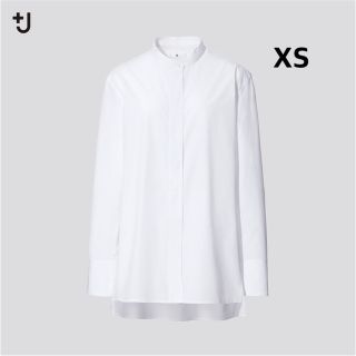 ユニクロ(UNIQLO)のユニクロ +J スーピマコットンスタンドカラーシャツ xsサイズ(シャツ/ブラウス(長袖/七分))