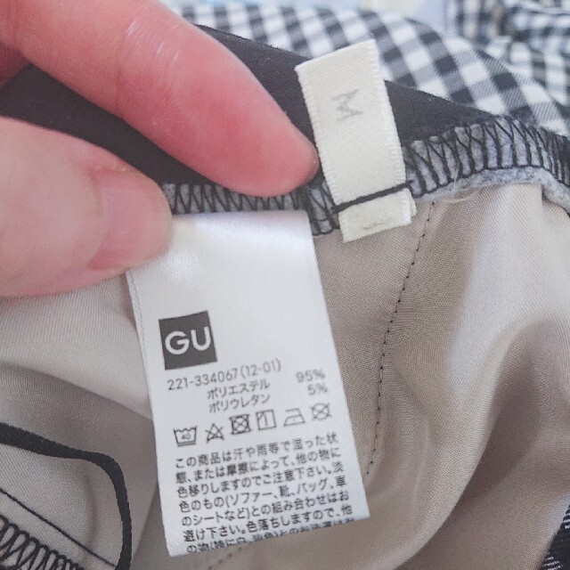 GU(ジーユー)のGUギンガムチェックストレートパンツ レディースのパンツ(カジュアルパンツ)の商品写真