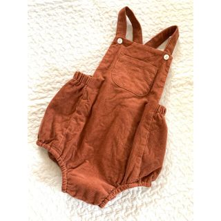 キャラメルベビー&チャイルド(Caramel baby&child )のLittle Cotton Clothes サロペット　ブラウン2〜3y(パンツ/スパッツ)