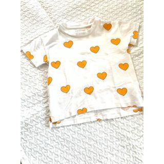 ボボチョース(bobo chose)の タイニーコットンズ　ハートプリントＴtinycottons(Tシャツ/カットソー)