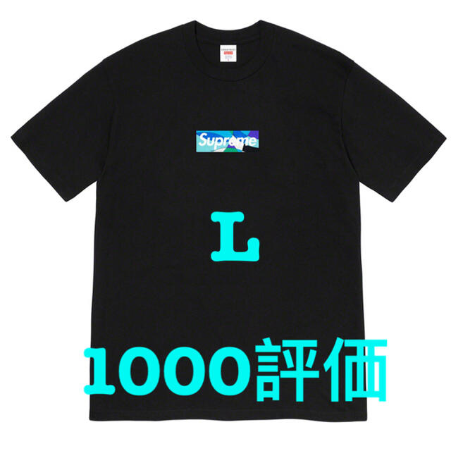 Supreme Emilio Pucci Box Logo Tee 黒青Lメンズ