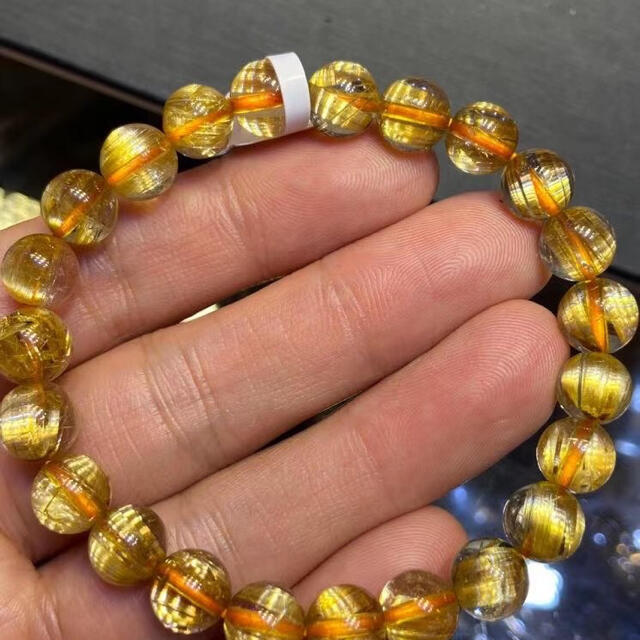 76%OFF!】 ⭐︎タイチンルチルクオーツ ブレスレット 8.5mm