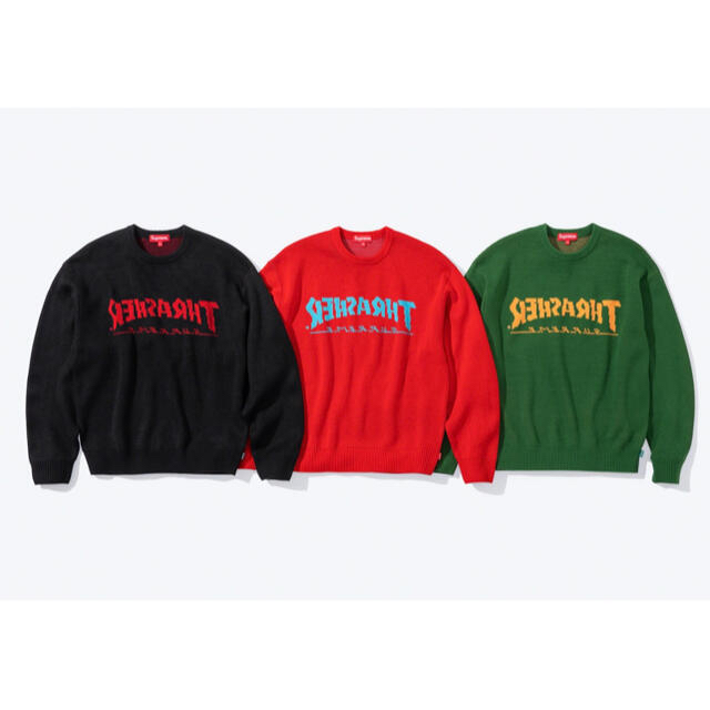 Supreme Thrasher Sweater スラッシャー　セーター　緑