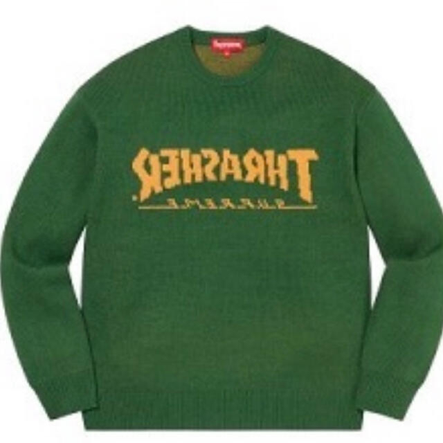 Supreme Thrasher Sweater スラッシャー　セーター　緑