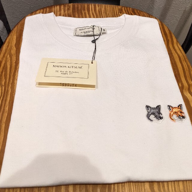 MAISON KITSUNE'(メゾンキツネ)のメゾンキツネ Tシャツ ダブルフォックス レディースのトップス(Tシャツ(半袖/袖なし))の商品写真