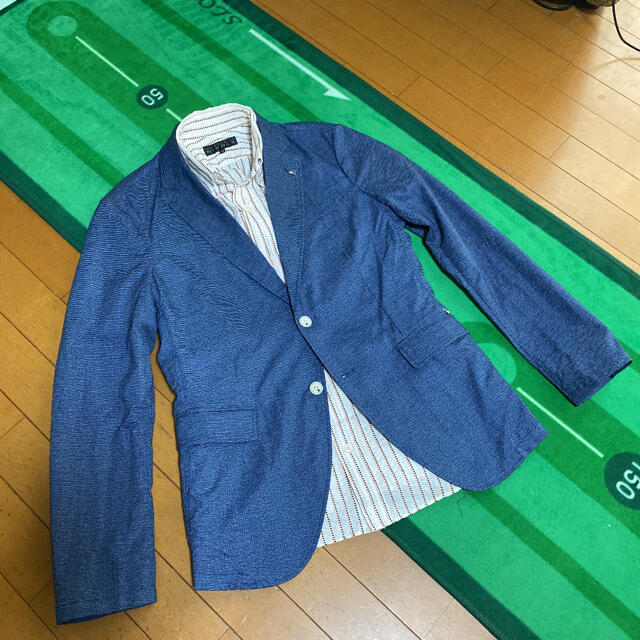 ZARA(ザラ)のZARA ストレッチジャケット、ムッシュニコル半袖シャツ メンズのジャケット/アウター(テーラードジャケット)の商品写真