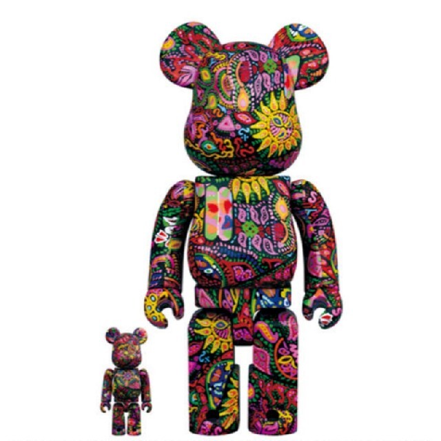 BE＠RBRICK Psychedelic Paisley 100％&400 ハンドメイドのおもちゃ(フィギュア)の商品写真