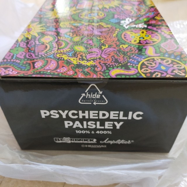 BE＠RBRICK Psychedelic Paisley 100％&400 ハンドメイドのおもちゃ(フィギュア)の商品写真