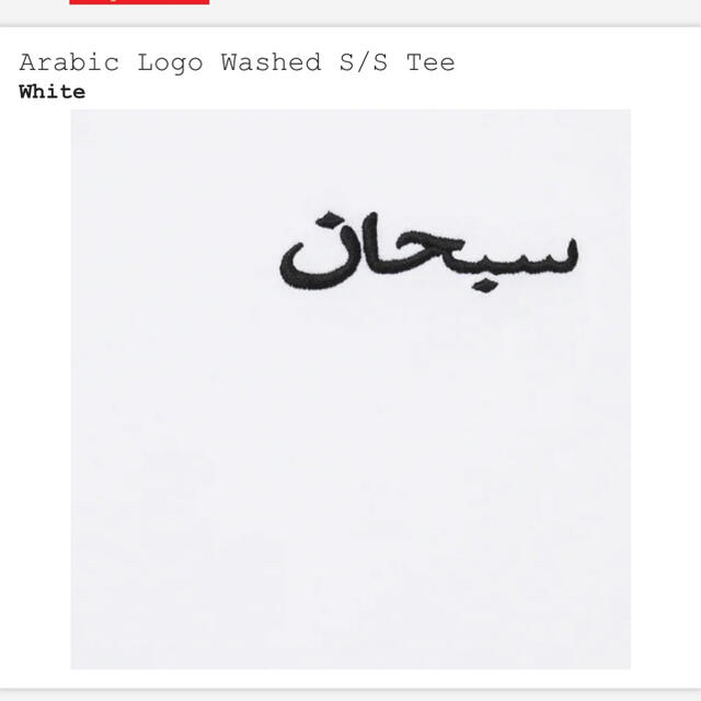 【新品】★激レア★即完売★Arabic Logo Washed S/S Tee 1