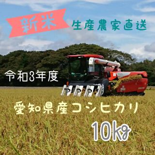愛知県産コシヒカリ　10㎏（白米9㎏）(米/穀物)