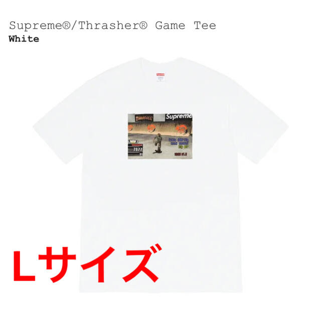 Supreme Thrasher Game Tee "White" Lサイズ