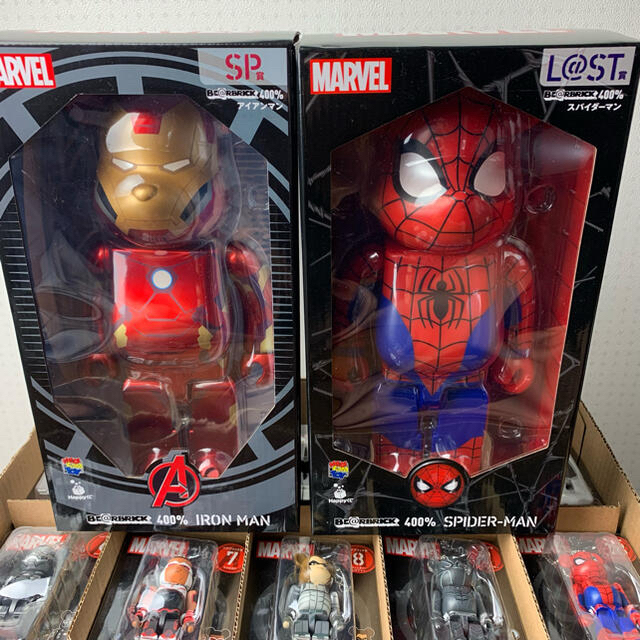 MARVEL(マーベル)のマーベル ハッピーくじ「BE@RBRICK」2021 1ロット フルコンプ エンタメ/ホビーのフィギュア(アメコミ)の商品写真