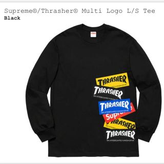 シュプリーム(Supreme)のシュプリーム Thrasher Multi Logo LS Tee M(Tシャツ/カットソー(七分/長袖))