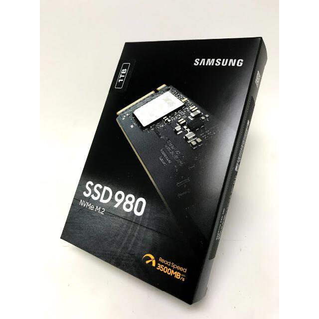 SAMSUNG(サムスン)の【新品保証有】Samsung 980 1TB (NVMe M2 SSD) スマホ/家電/カメラのPC/タブレット(PCパーツ)の商品写真