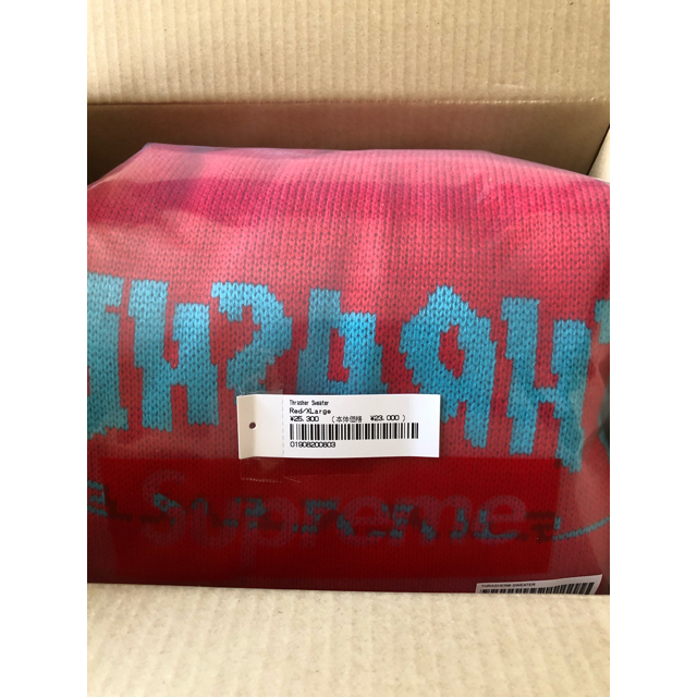 XL Supreme Thrasher Sweater スラッシャー セーター赤