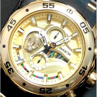 インビクタ(INVICTA)の$895 インビクタ 高級腕時計 スターウォーズ C-3PO ゴールド 激レア！(腕時計(アナログ))