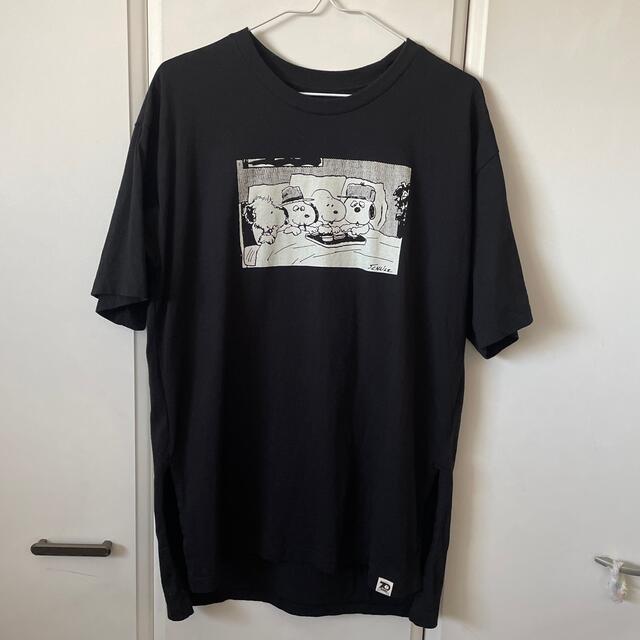 UNIQLO(ユニクロ)のUNIQLO PEANUTS BLACK Tシャツ＊XS＊ レディースのトップス(Tシャツ(半袖/袖なし))の商品写真